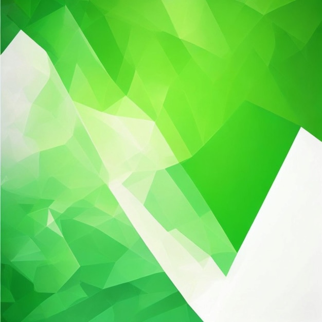 green and white polygonal background