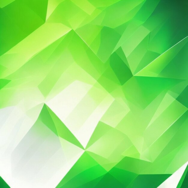 緑と白の多角形の背景