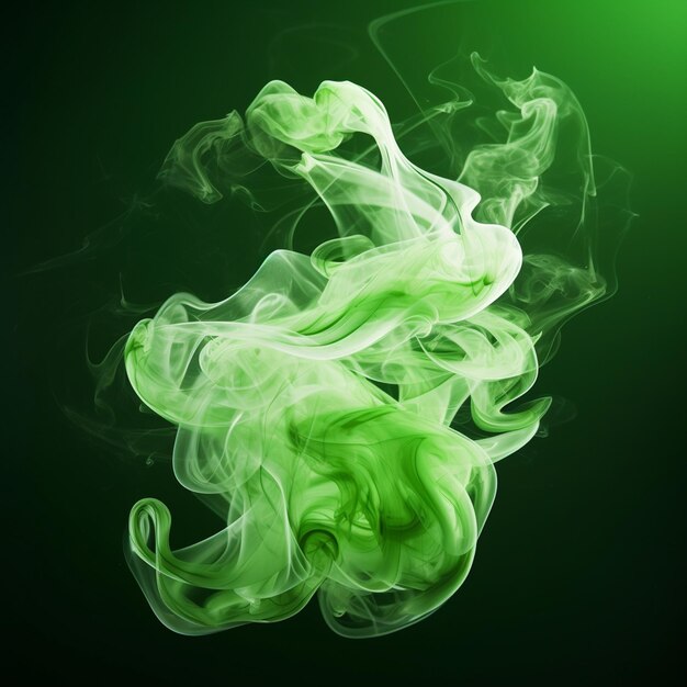 green and white smoke