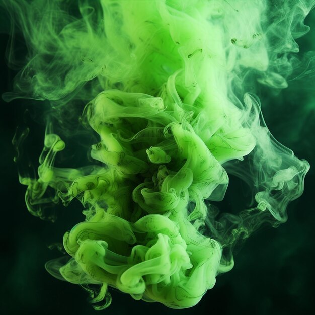 green and white smoke