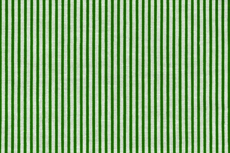 Green and white striped fabric texture.