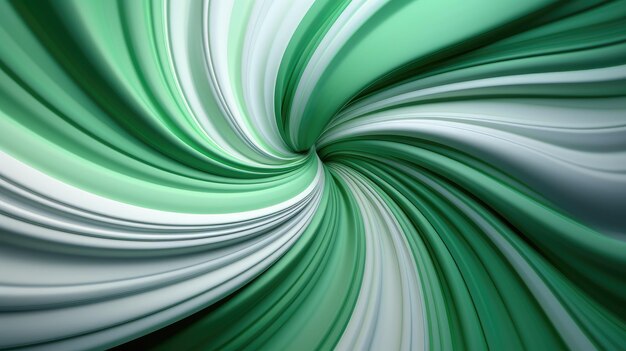 Green and white swirl background