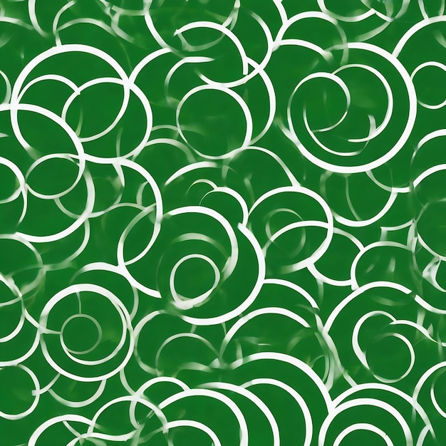 A green and white wallpaper with a white circle on it