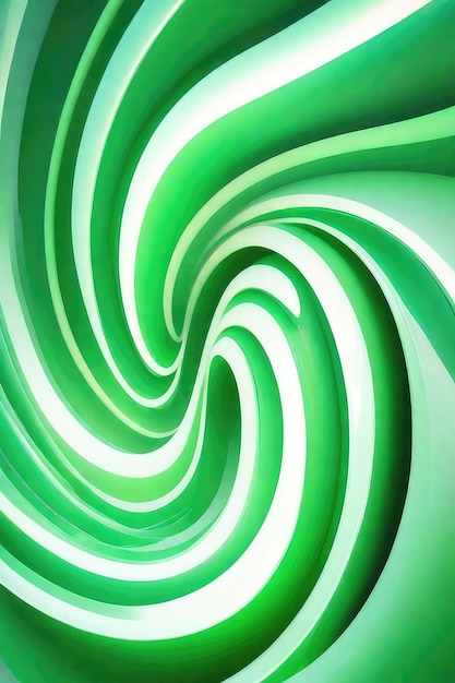 Зеленые и белые волны абстрактный фон