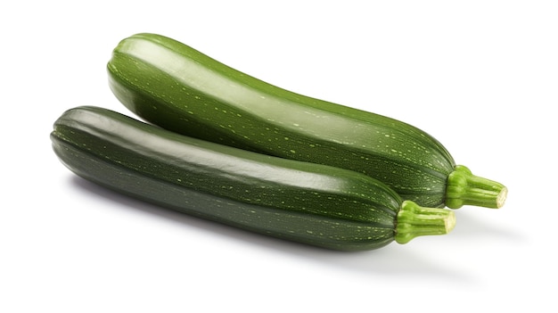 사진 바탕에 분리 된 녹색 전체 zucchini