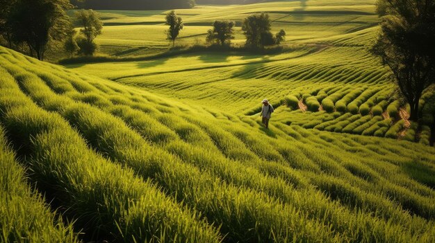 Green and wide fields