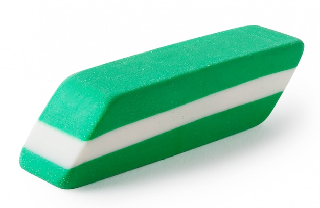 Green with white eraser