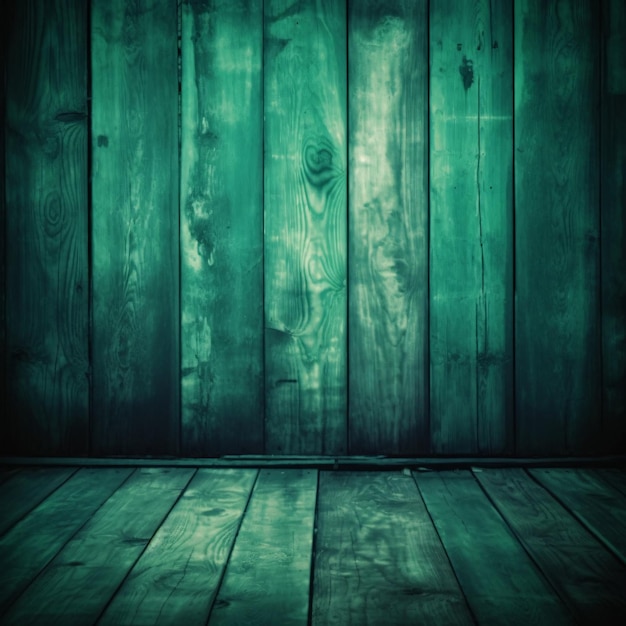 Green wooden texture backdrop