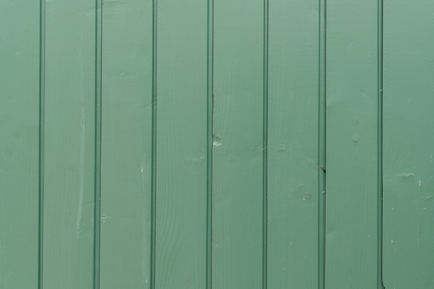 Green wooden wall