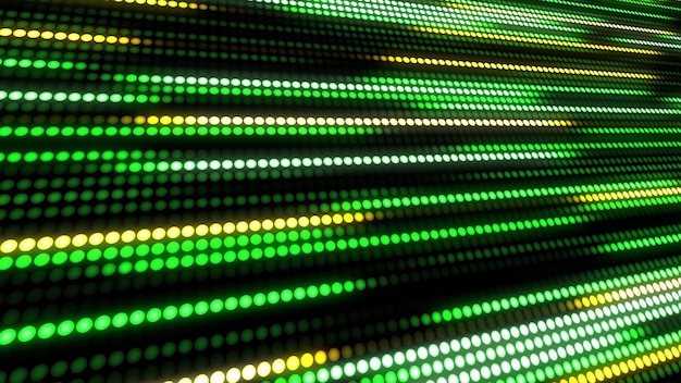 Green and yellow abstract technology background with little light dot stripe