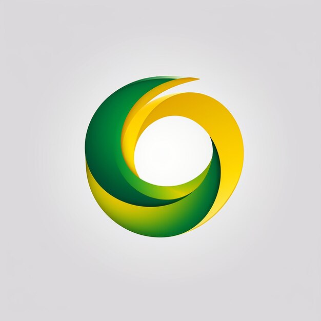 a green and yellow circle with a green circle in the middle.