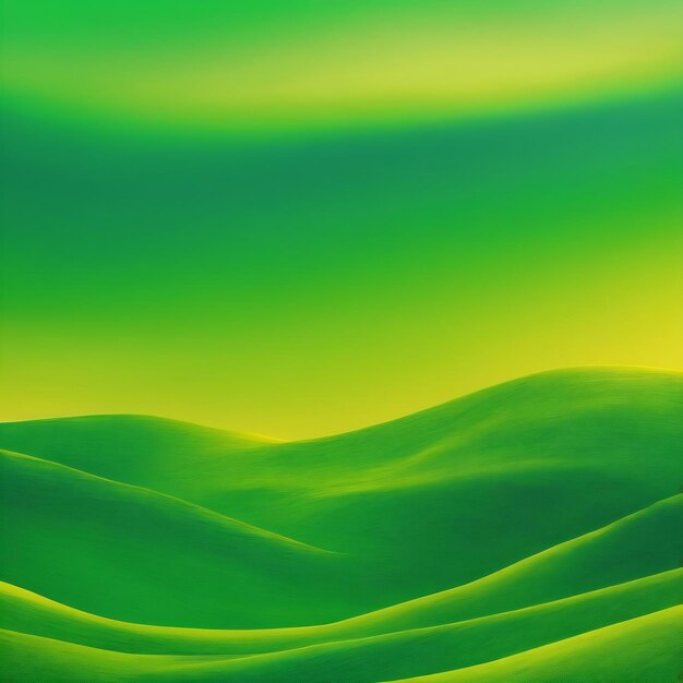 Green yellow mixed gradient panorama background with copy space