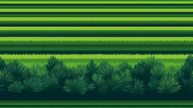 Premium AI Image | A green and yellow pixel art style background with a