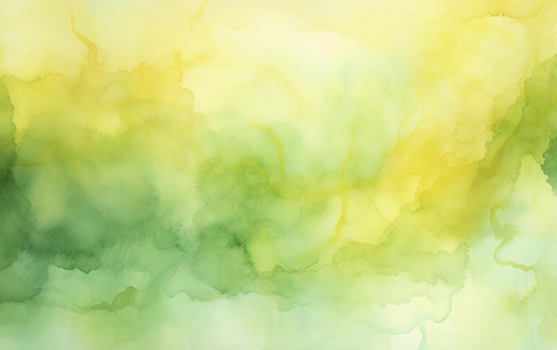 Green and yellow watercolor bliss