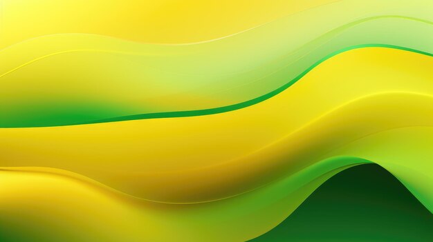 Green and Yellow Waves Background