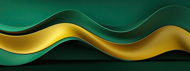 A green and yellow wavy background