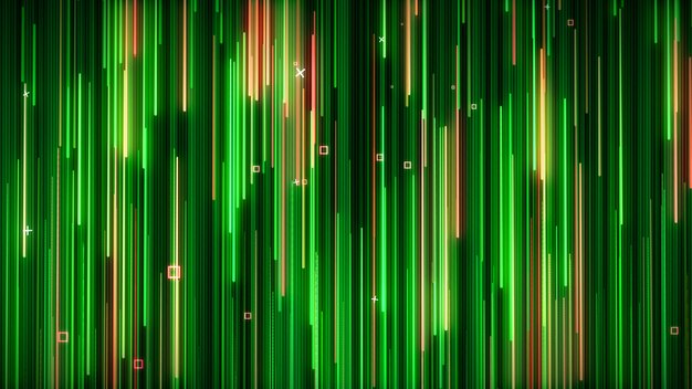 Green-yelow neon animated VJ wall