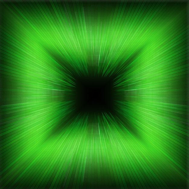 Photo green zooming wave effect background