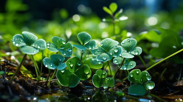 Greenery Clover Field