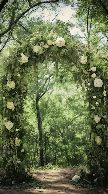 Greenery Wedding Arch Design