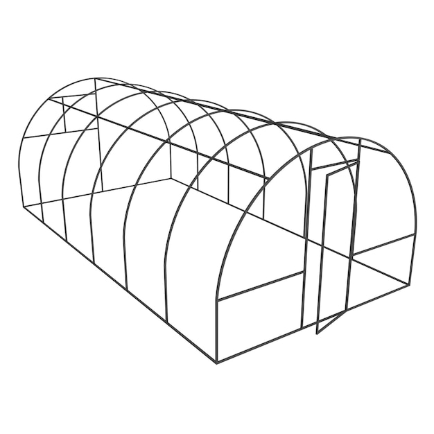 Greenhouse construction frame