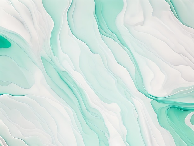 Photo greenish marble background in pastel fluid style