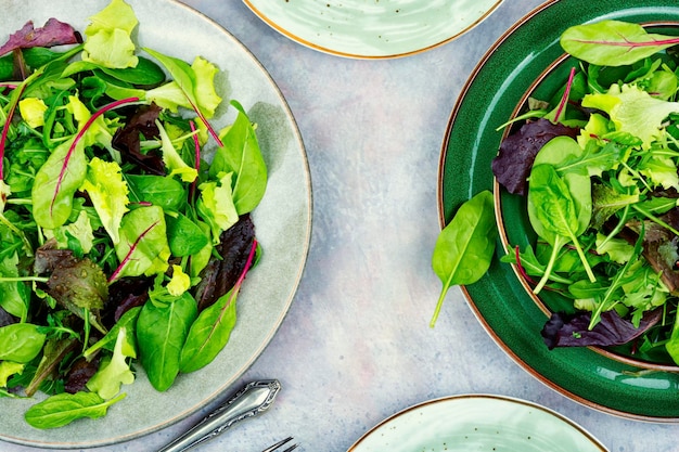 Insalata di verdure crude mangiare sano