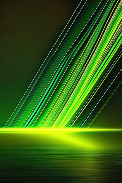 GreenYellow Lines Background