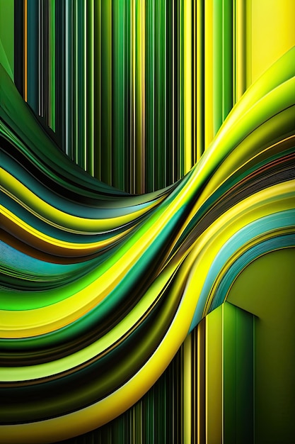 GreenYellow Lines Background