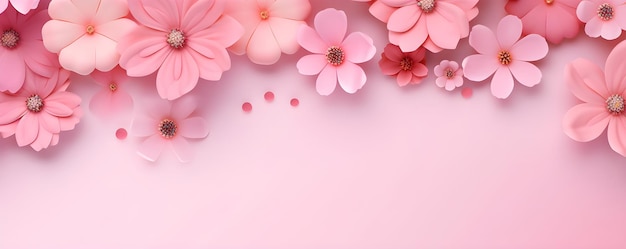Шаблон поздравительной карточки с вишневыми цветами День матери или День женщины Весенняя композиция