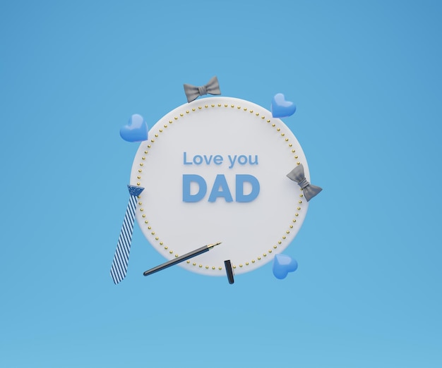 Greeting card with a lovely message of Father's Day