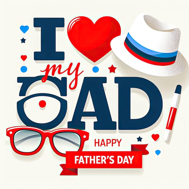 Greeting card with nice message of fathers day