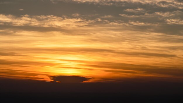 Greeting the Sun Morning Horizon and Clouds