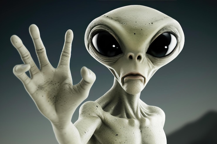 Photo greetings from beyond intergalactic wave