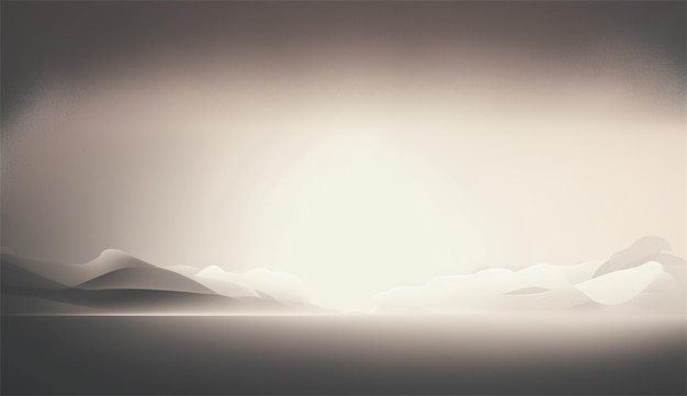 A grey background with a mountain and a light brown background.