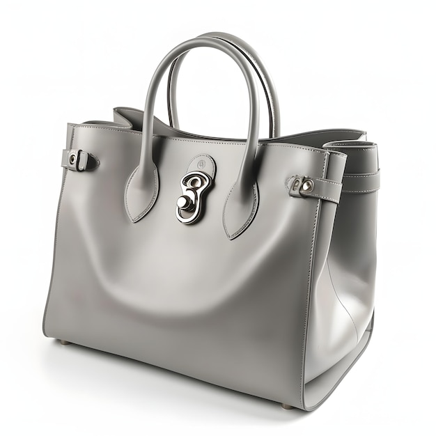 数字の「3」が描かれた灰色のバッグ