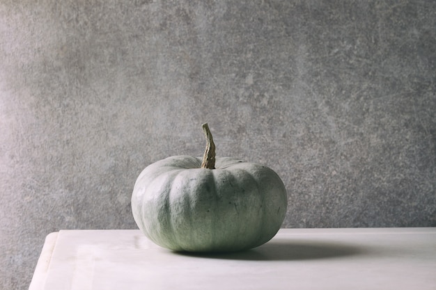 Photo grey big pumpkin