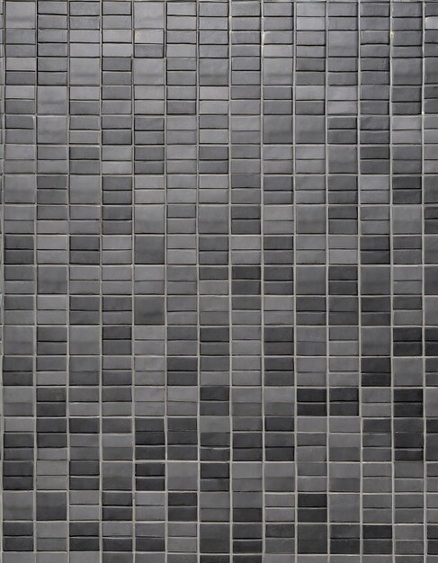 Photo grey and black mosaic wall texture and background