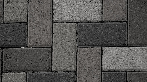 Grey brick old stone street road pavement texture