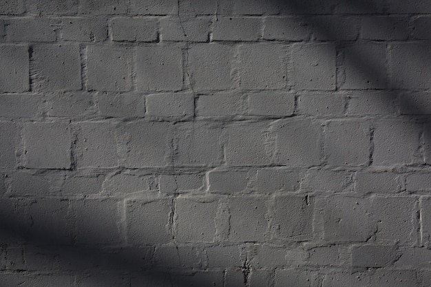 Grey brick wall for background or texture