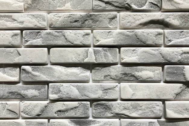 Grey brick wall texture background