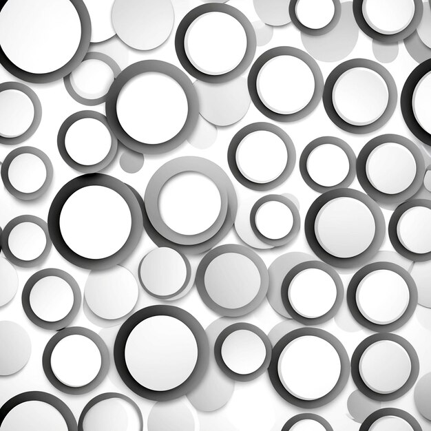 Photo grey circles abstract pattern background