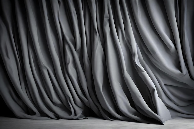 Grey cloth wall