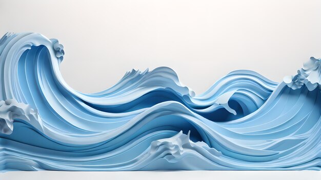 grey color 3d sea wave water landscape background wallpaper