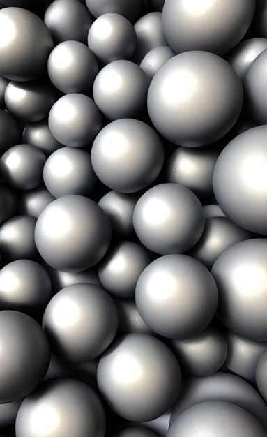 Photo grey color spheres