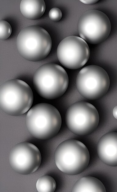 Photo grey color spheres