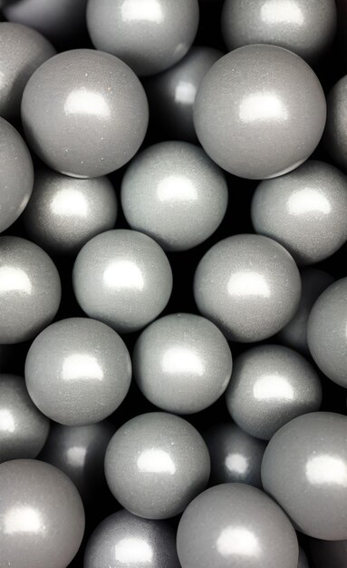 Photo grey colors spheres