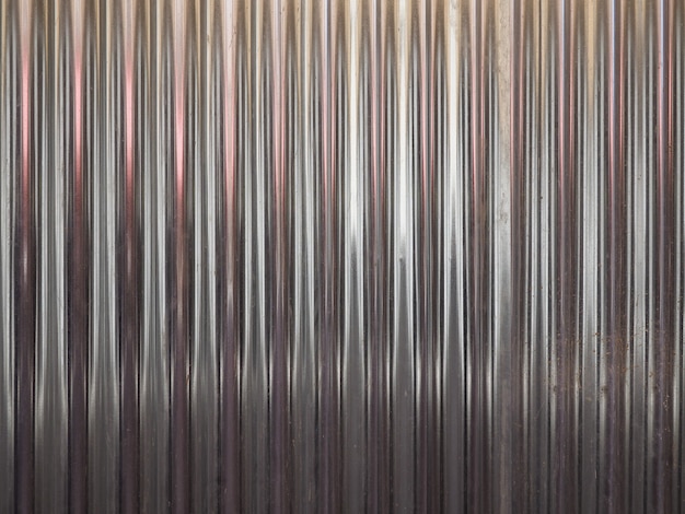 Foto fondo grigio di struttura dell'acciaio ondulato