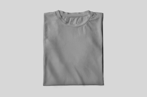 Grey folded T-shirt