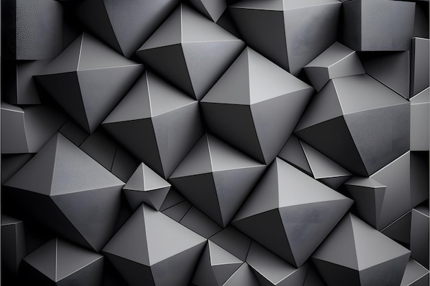 Grey geometrical shapes background